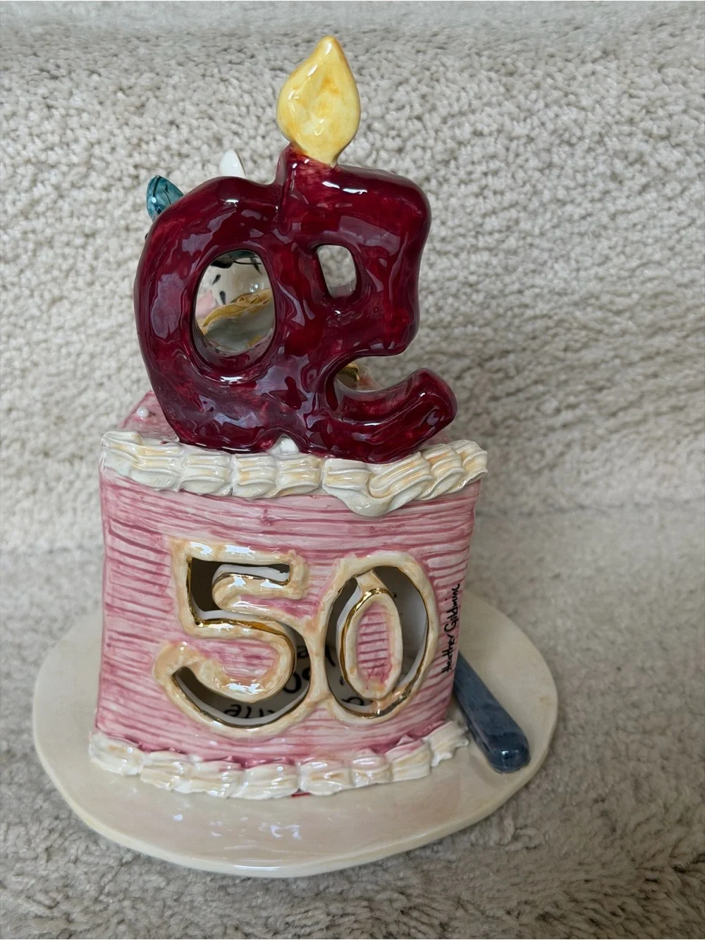 Heather Goldminc 50th Birthday Tealight Decor